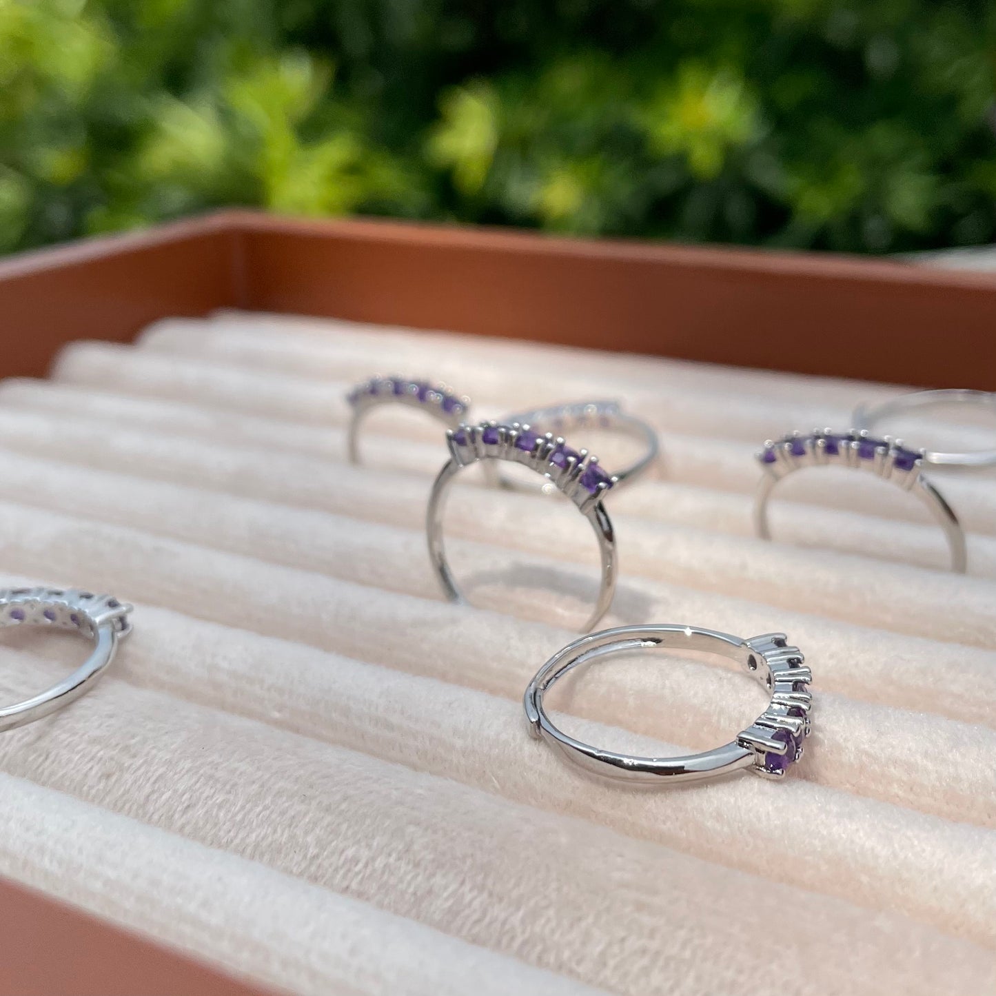 Amethyst Violet Row - Adjustable