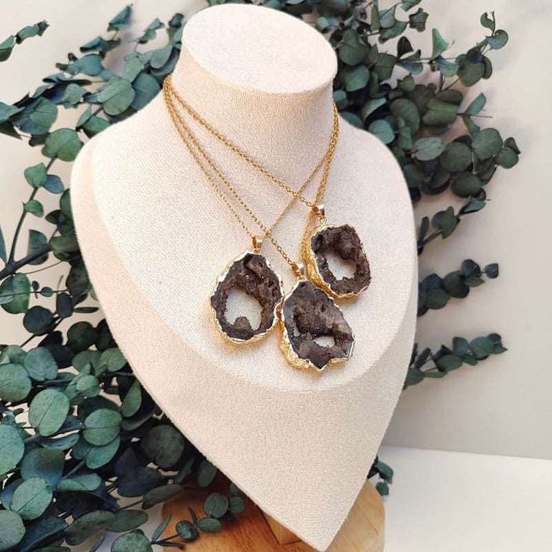 Druzy Agates Pendents