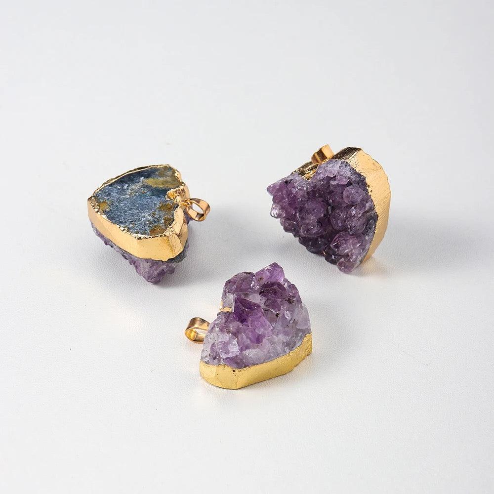 Amethyst Heart pendant - Sparkle Jewels
