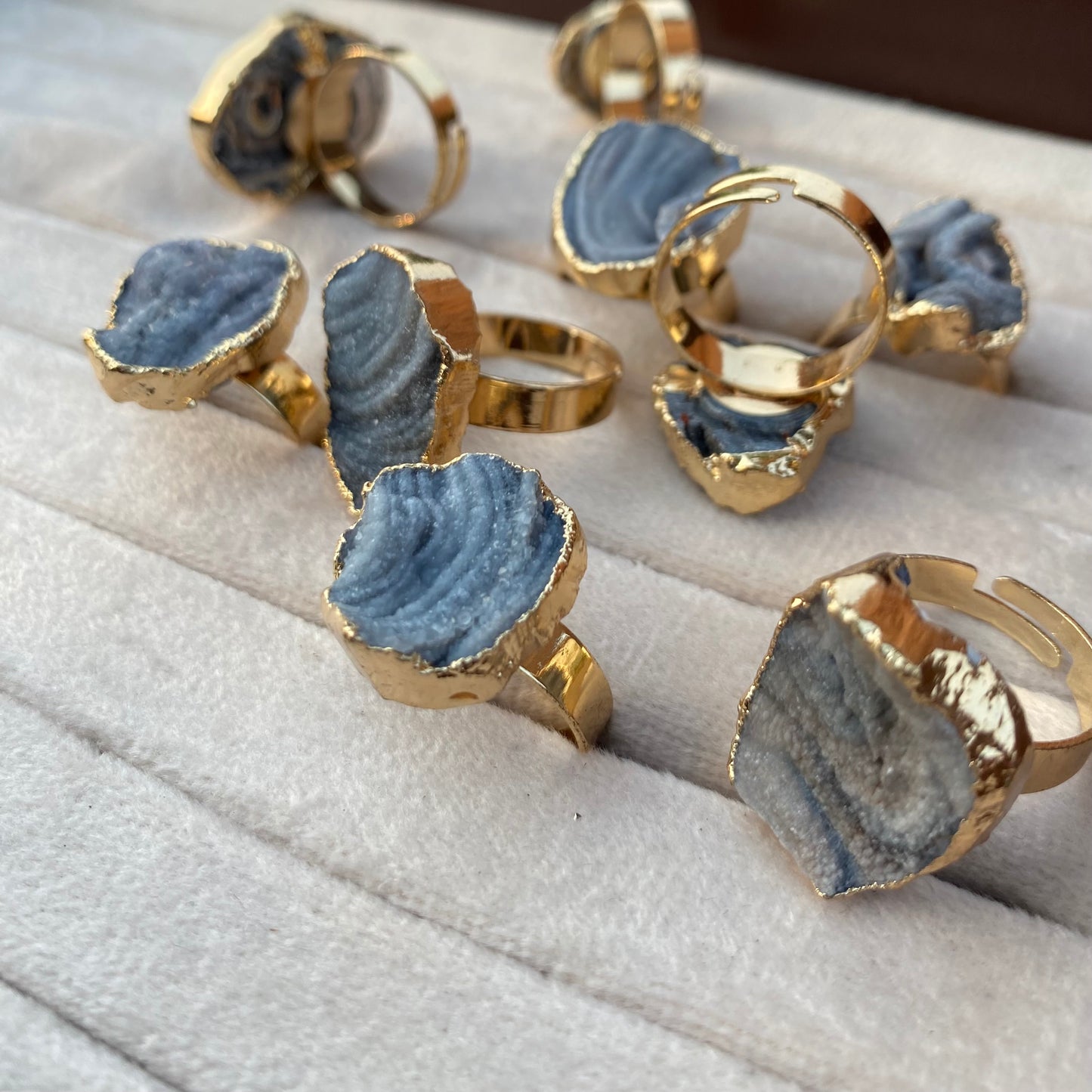 Grey Agate Ring