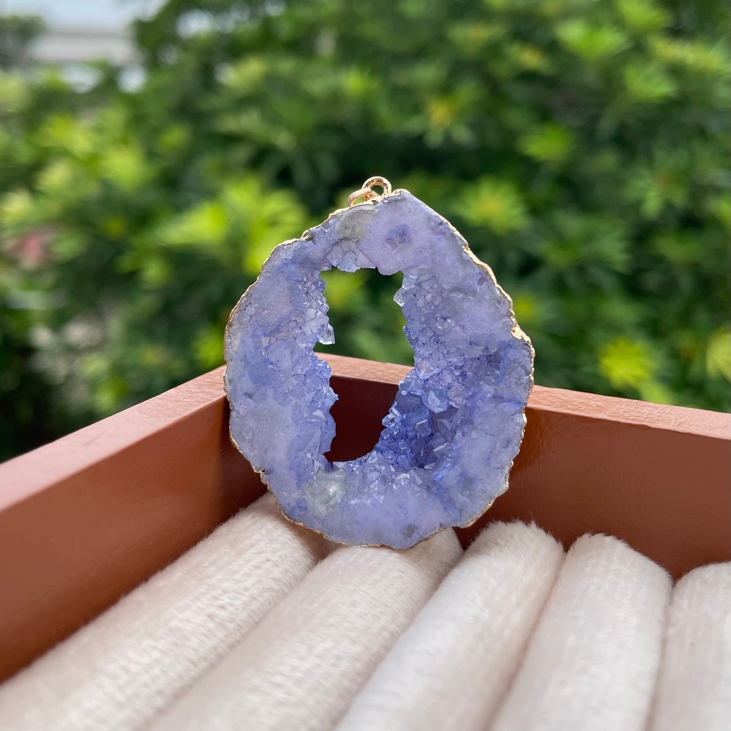 Druzy Agates Pendents