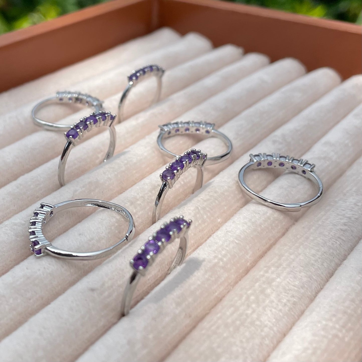 Amethyst Violet Row - Adjustable