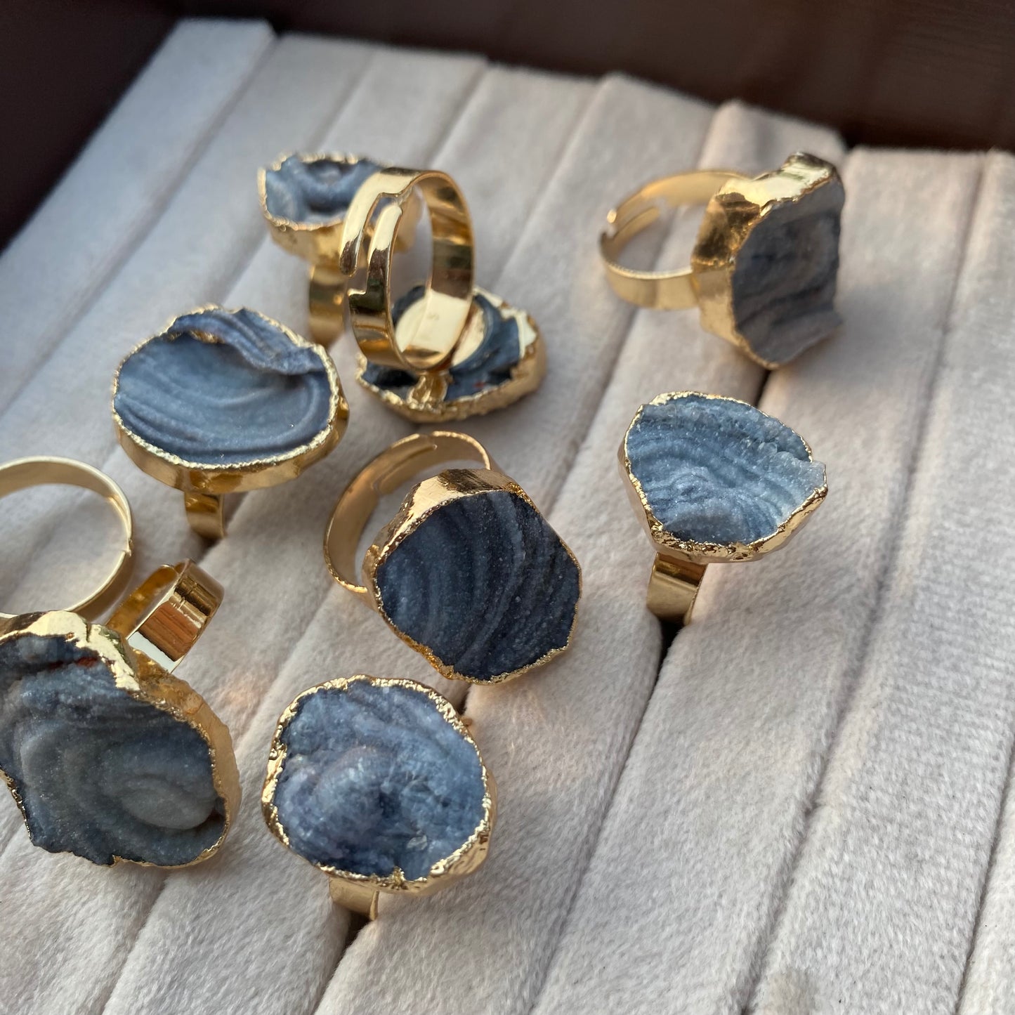 Grey Agate Ring