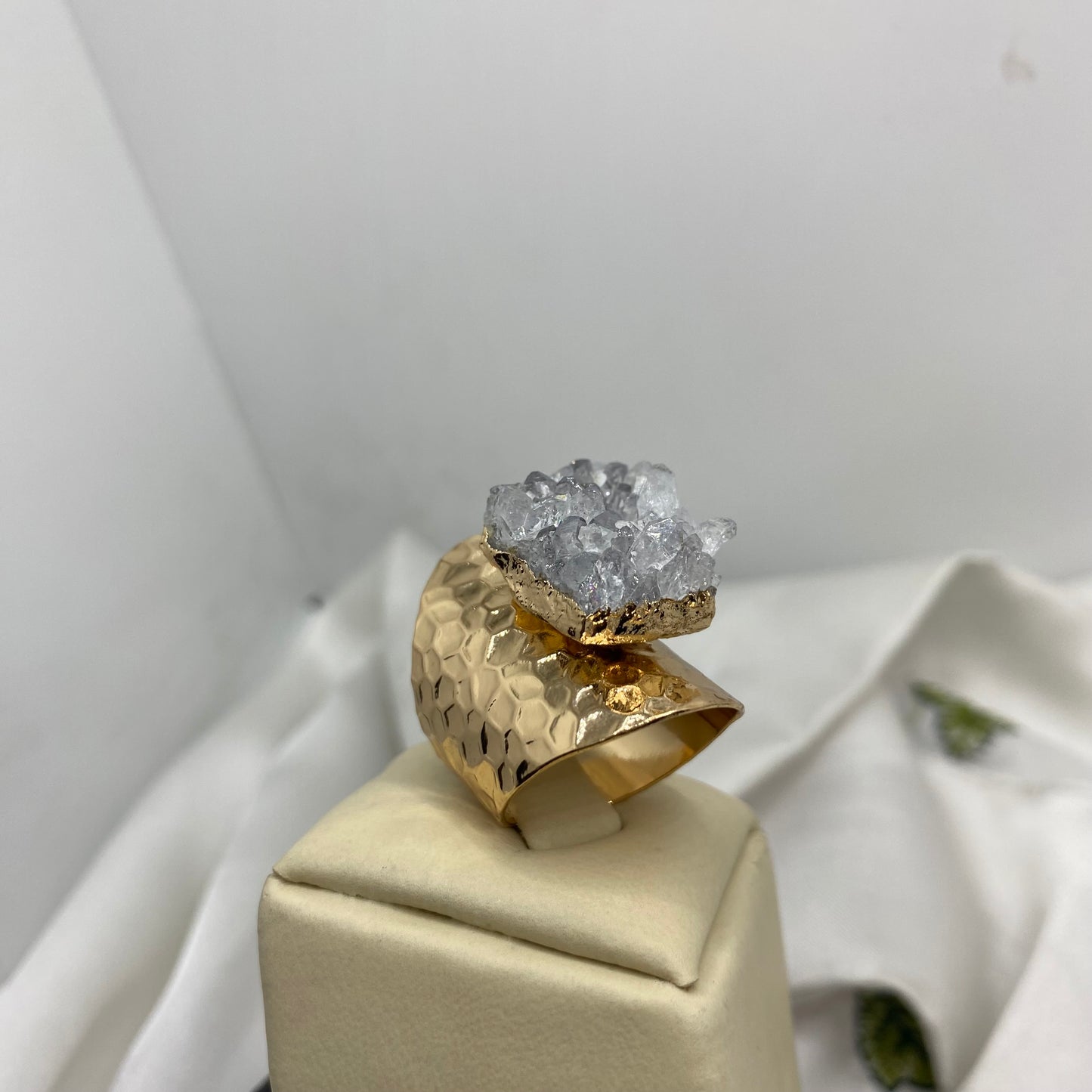 Amethyst Stone Ring - Adjustable