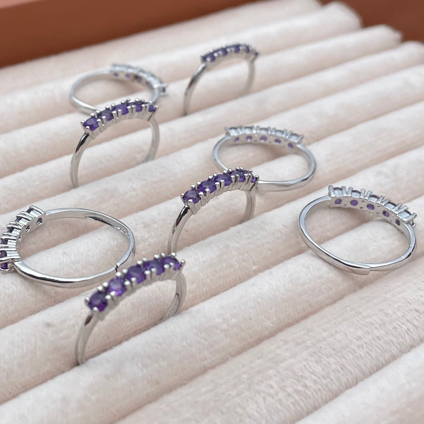 Amethyst Violet Row - Adjustable