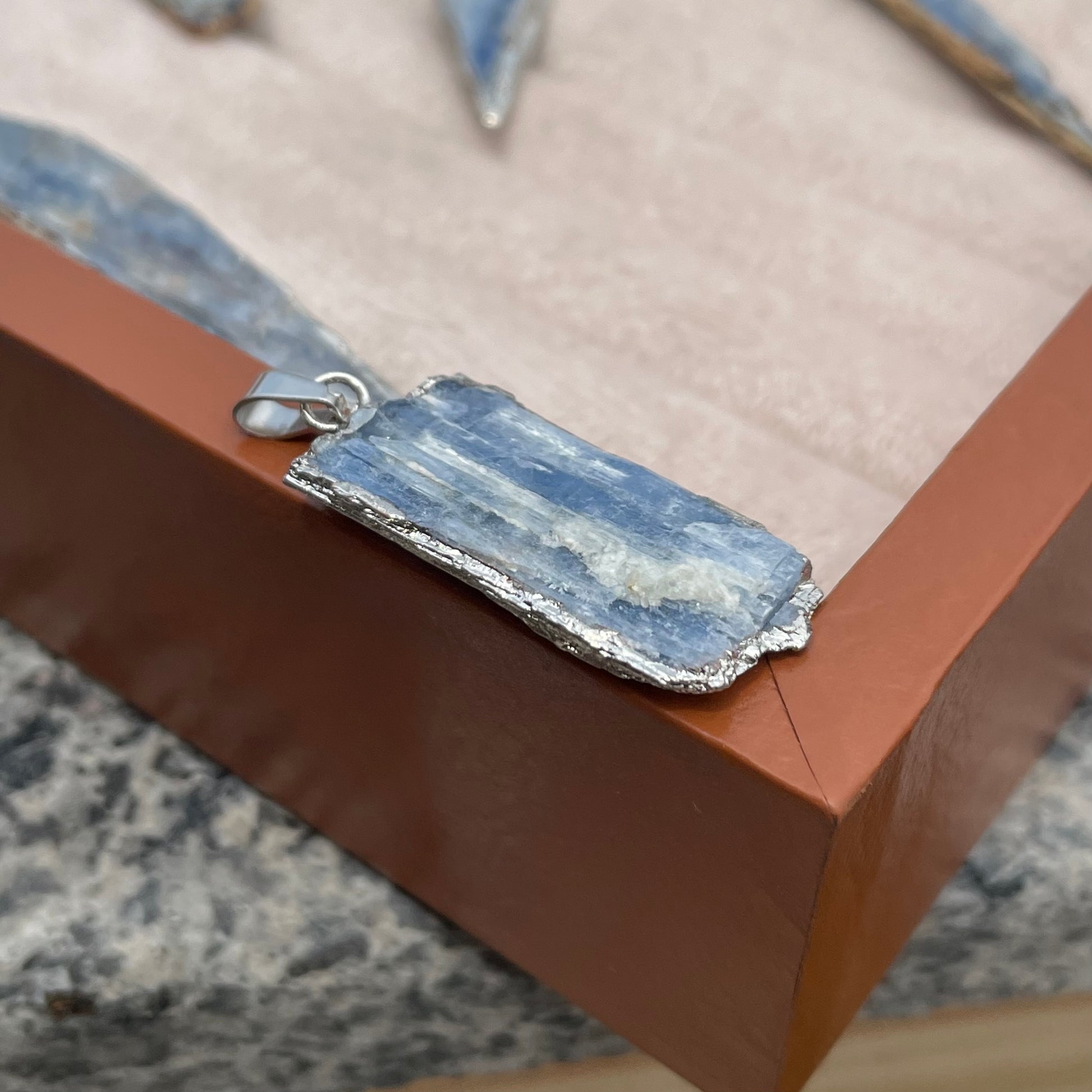 Blue kyanite Pendent