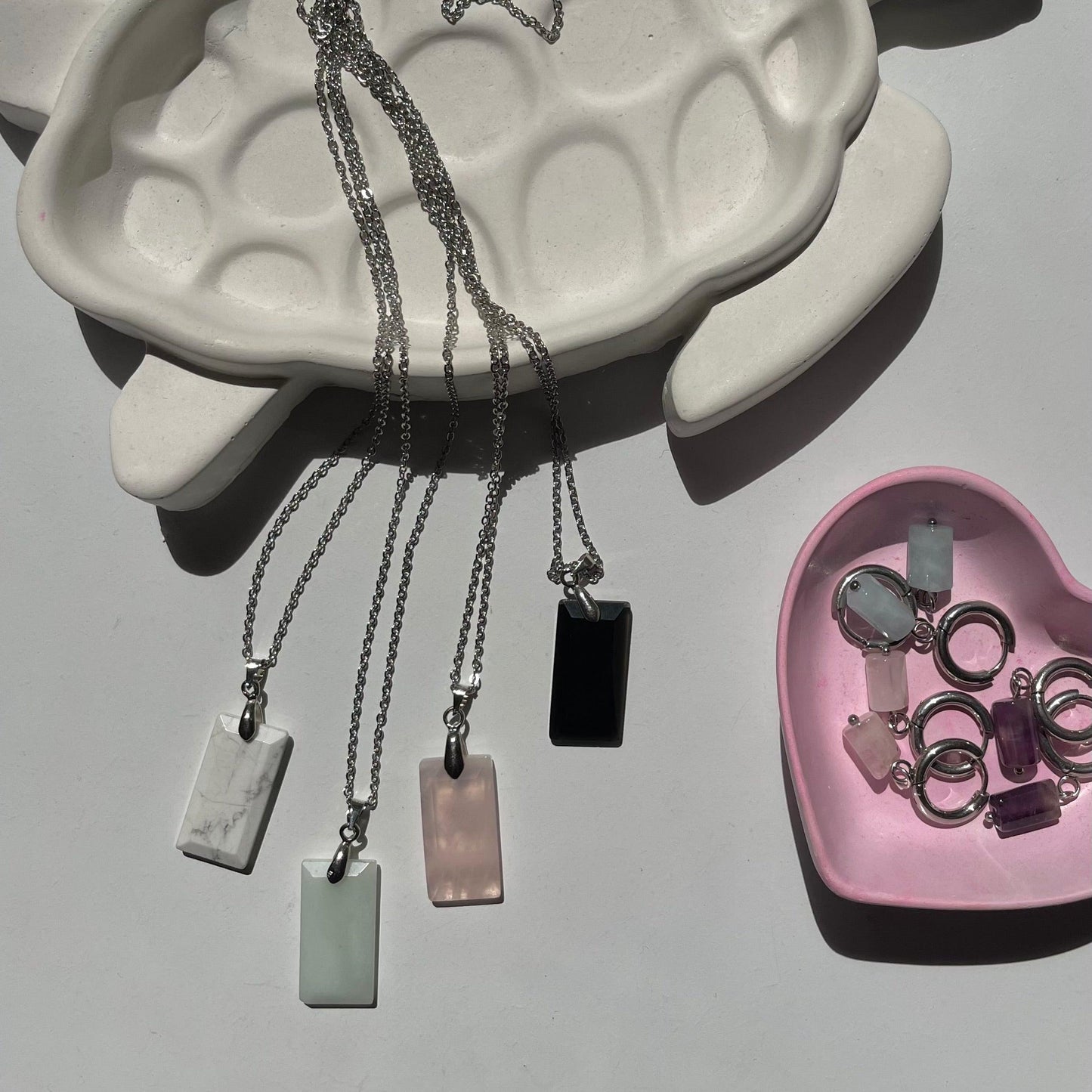 Faceted Stone Pendents - Sparkle Jewels