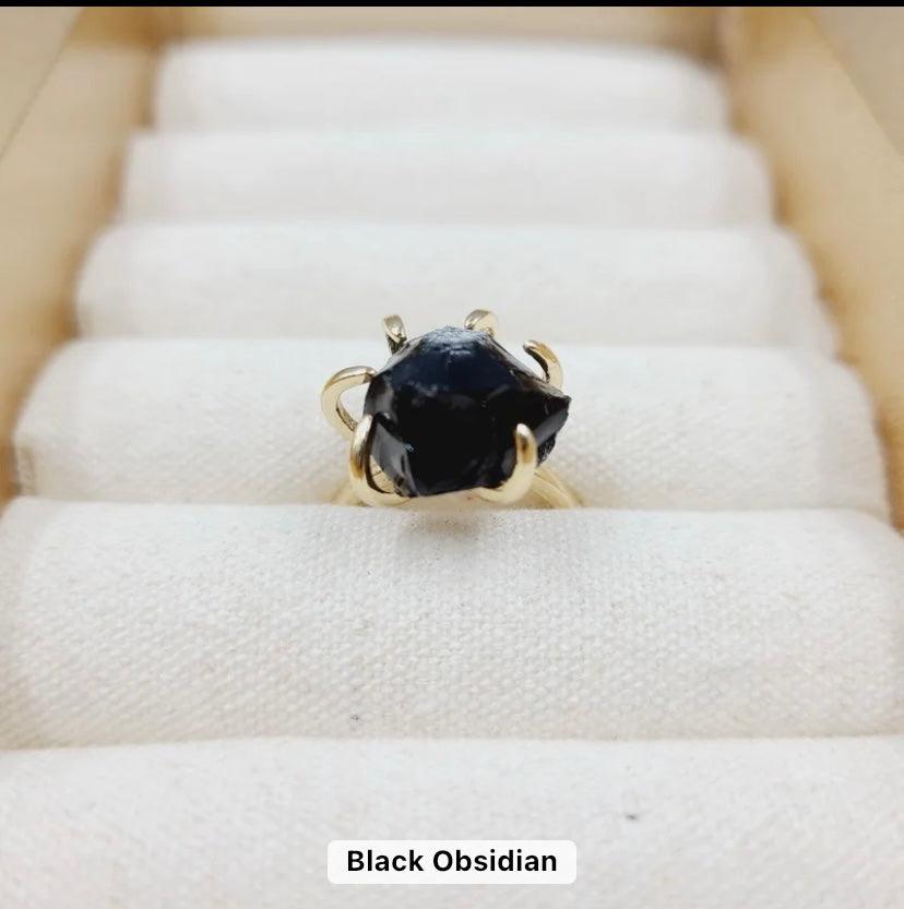 Adjustable- Druzy Stone Rings - Sparkle Jewels