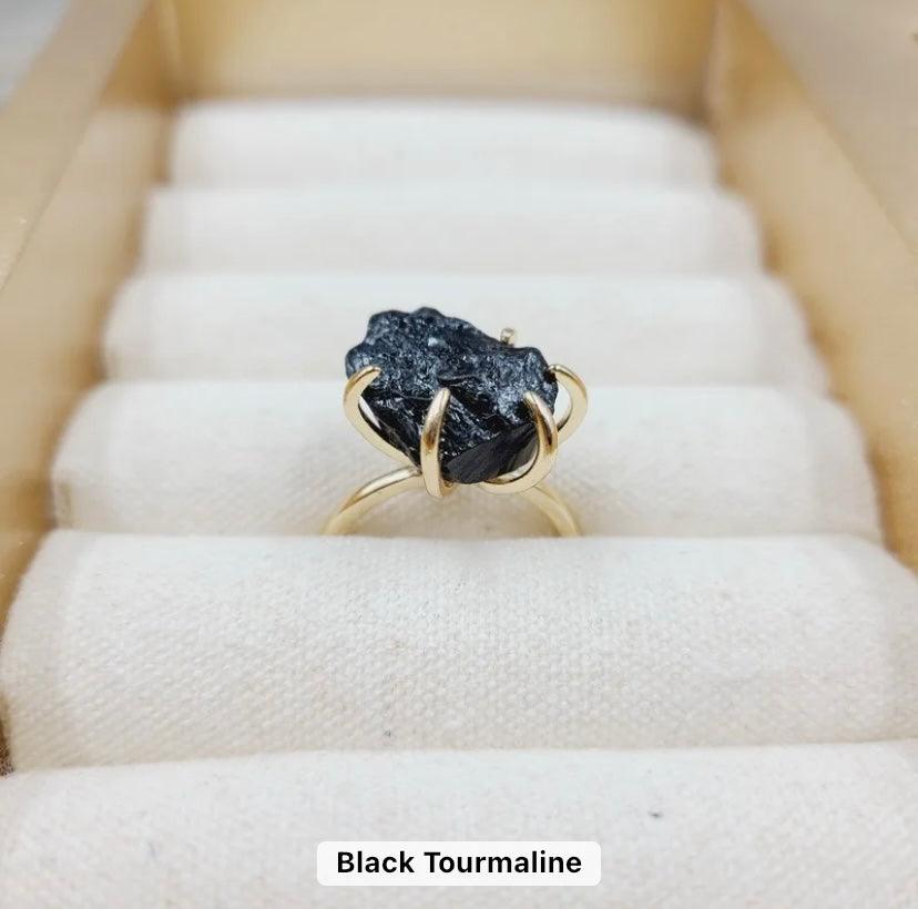 Adjustable- Druzy Stone Rings - Sparkle Jewels