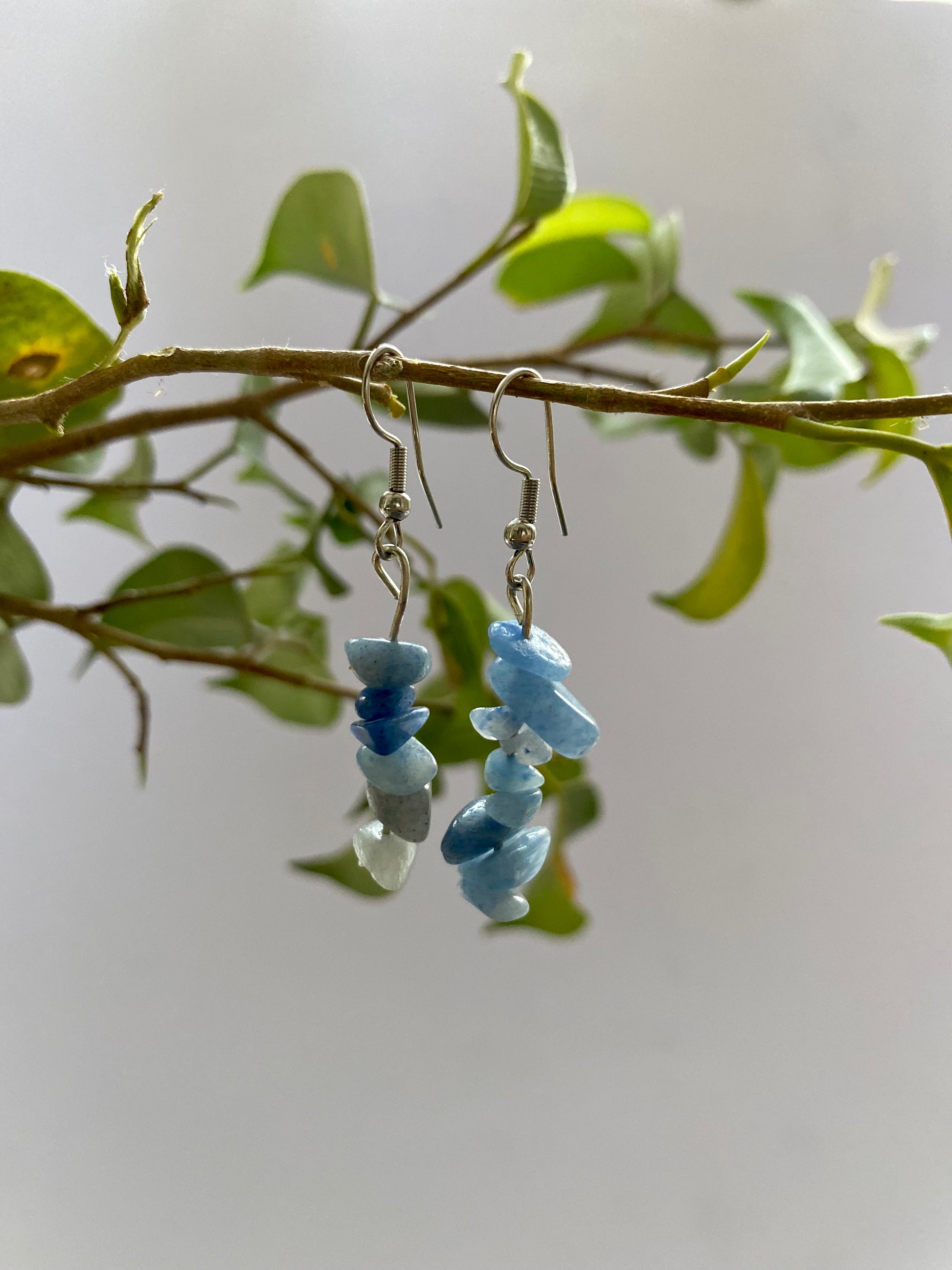 Stone Beaded Earrings - Sparkle Jewels