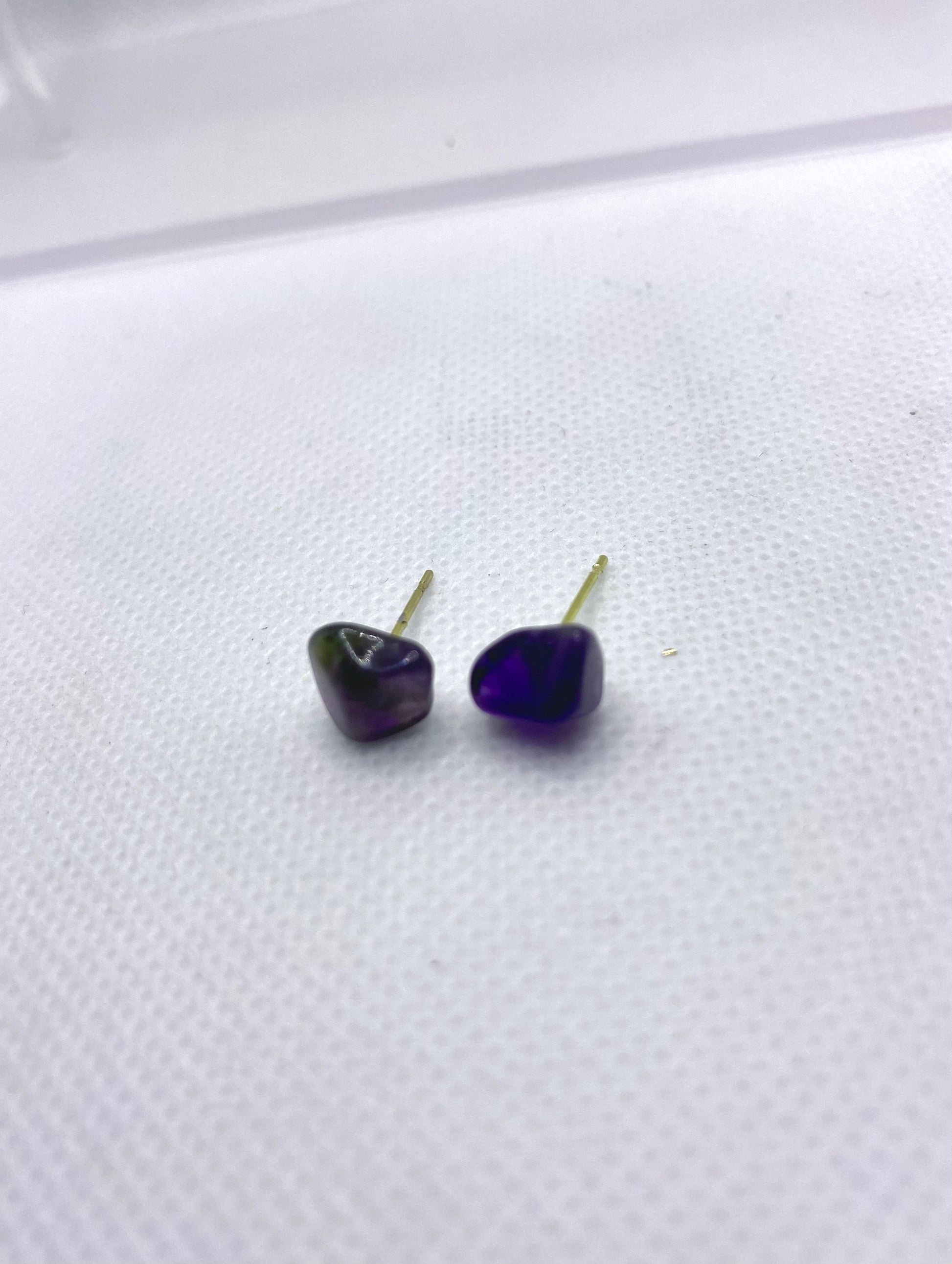 Natural Stone Studs - Sparkle Jewels