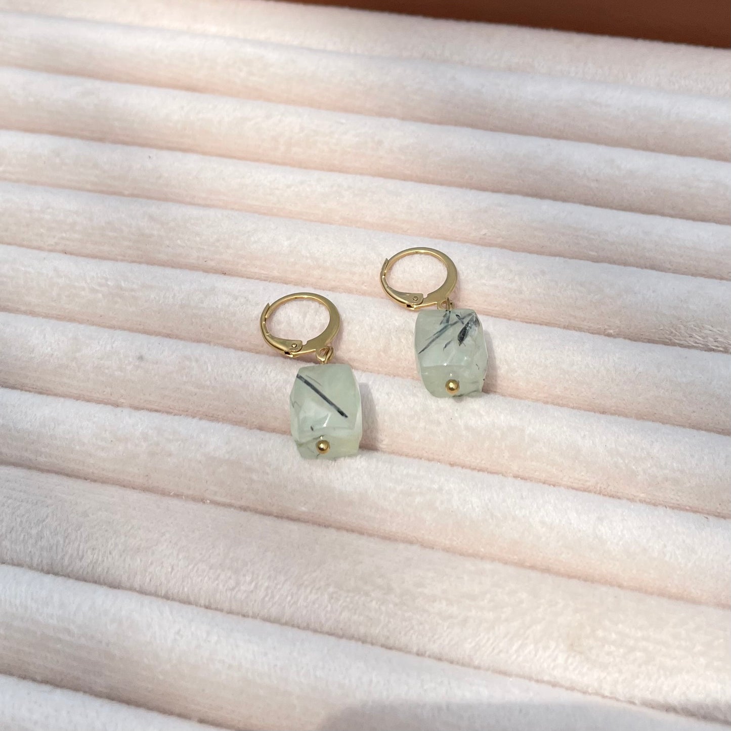 Stone Cube Earrings