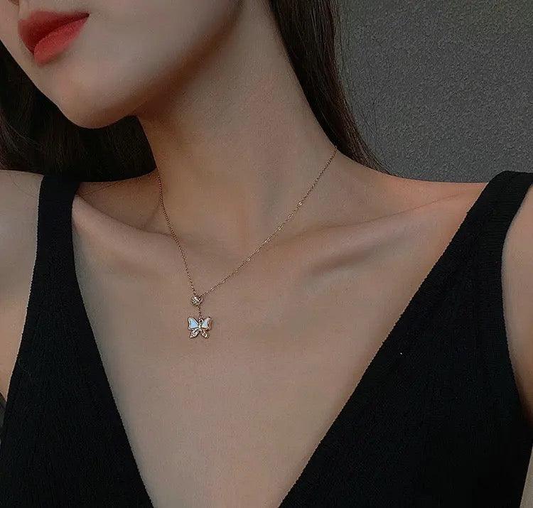 Butterfly Pendent Necklace - Sparkle Jewels