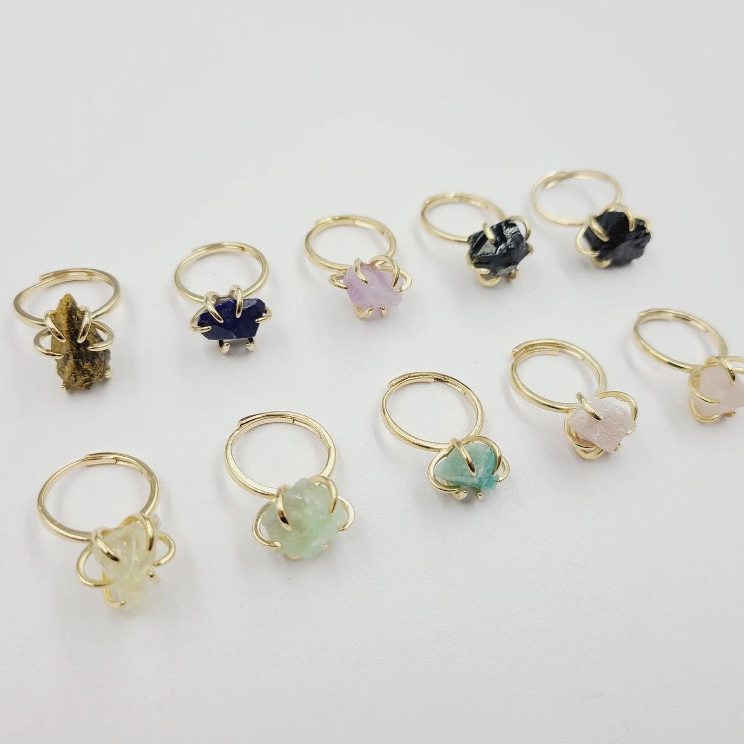 Adjustable- Druzy Stone Rings - Sparkle Jewels