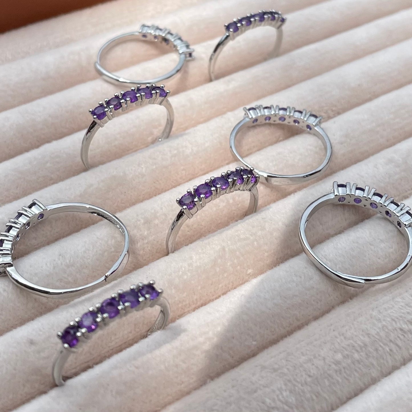 Amethyst Violet Row - Adjustable