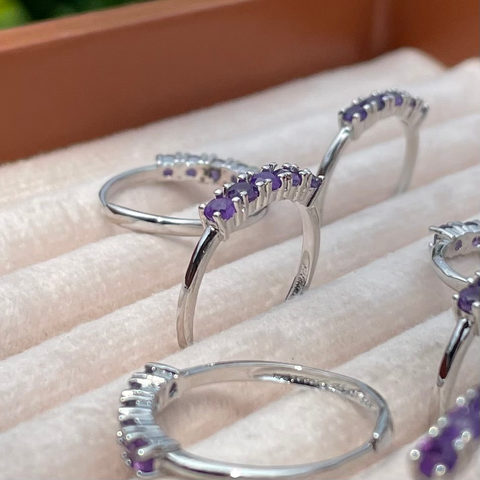 Amethyst Violet Row - Adjustable