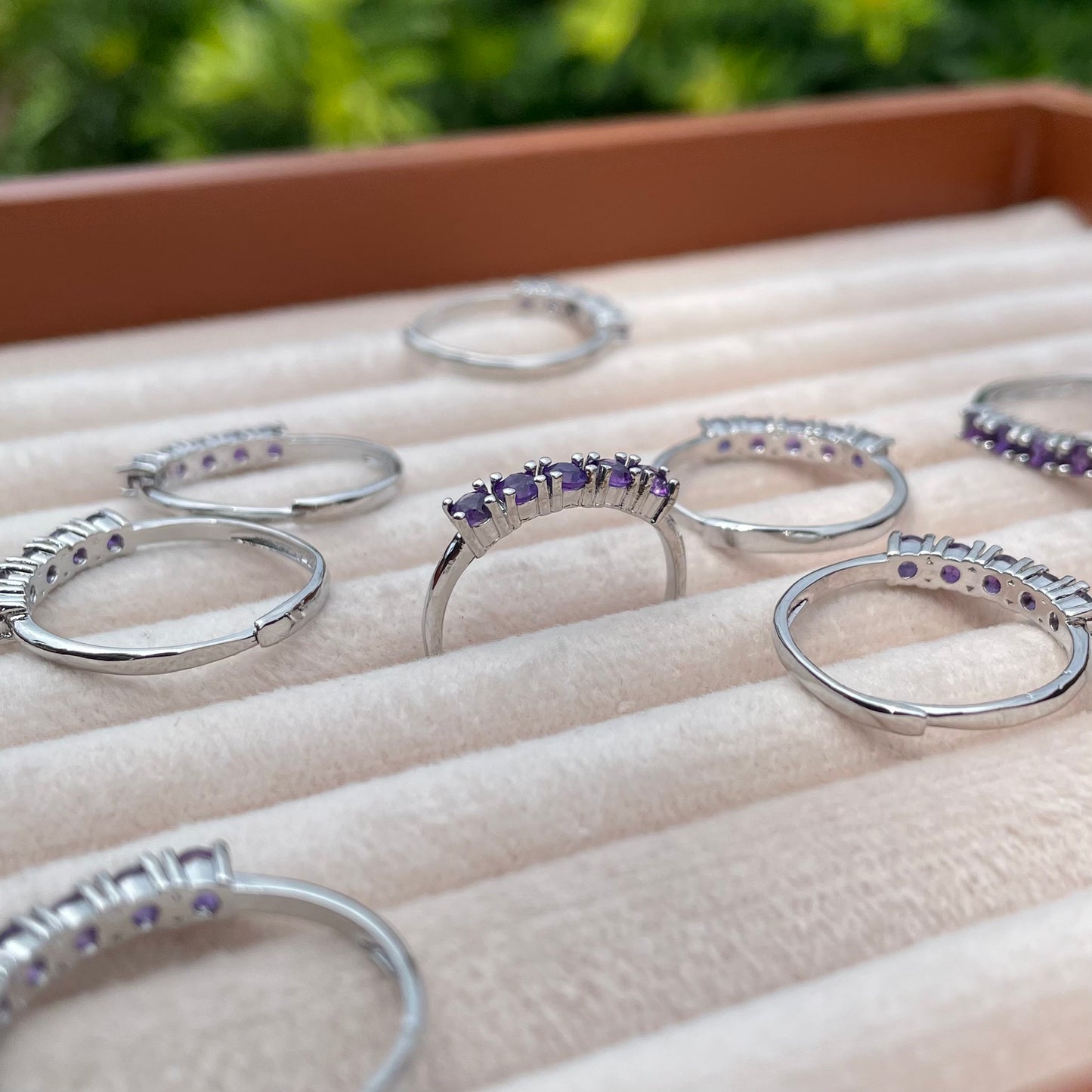 Amethyst Violet Row - Adjustable
