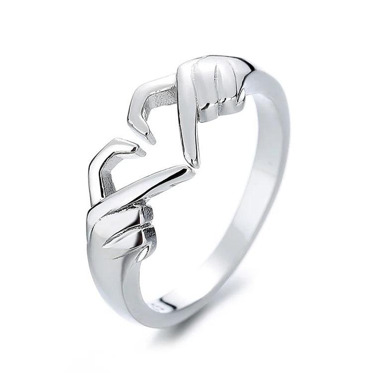 Finger Heart Ring - Sparkle Jewels