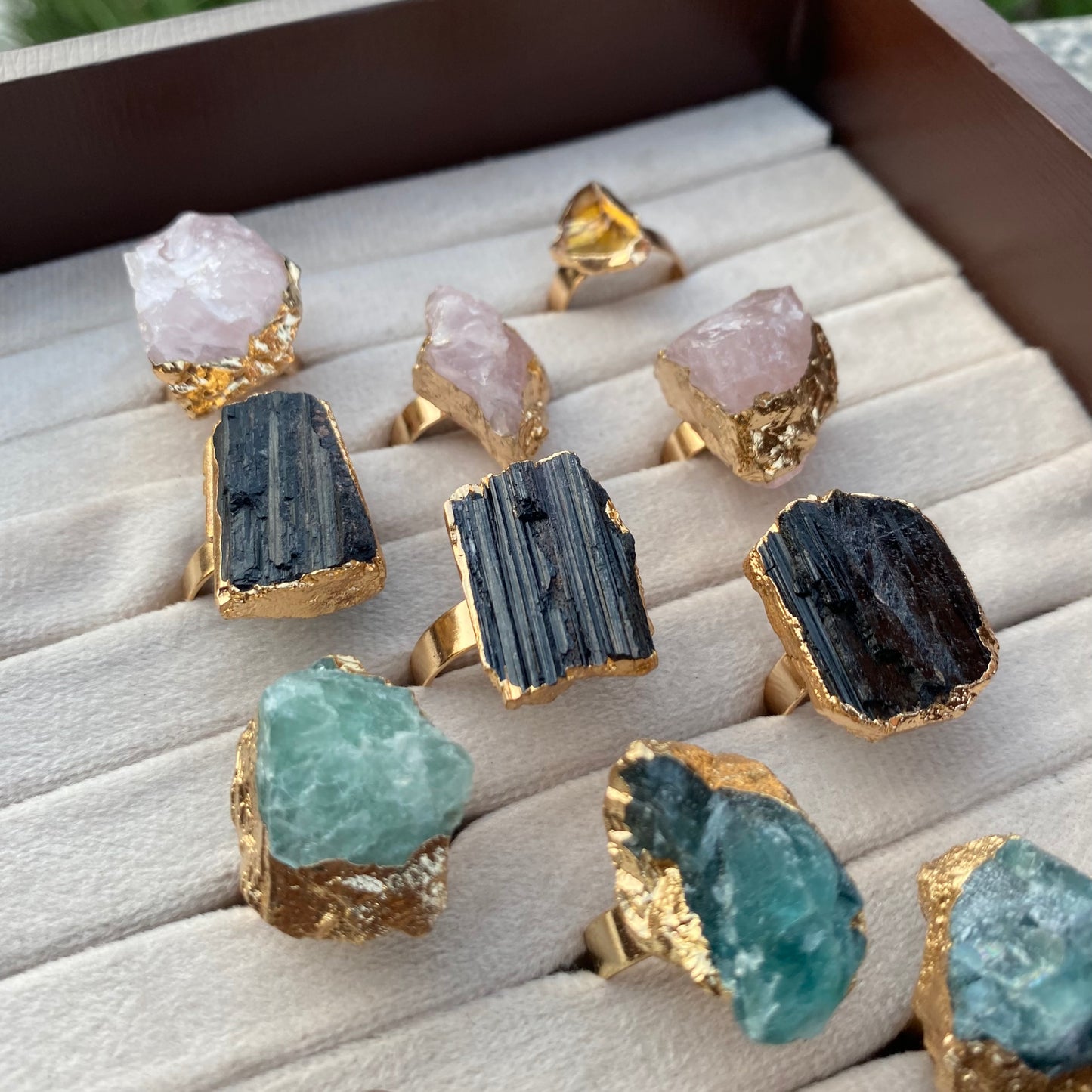 Rough Stone Rings