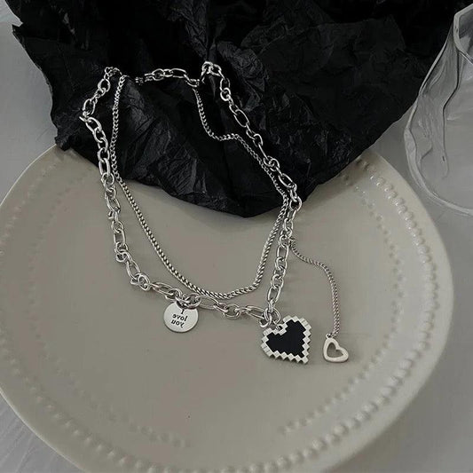 Pixel Mosaic Necklace - Sparkle Jewels