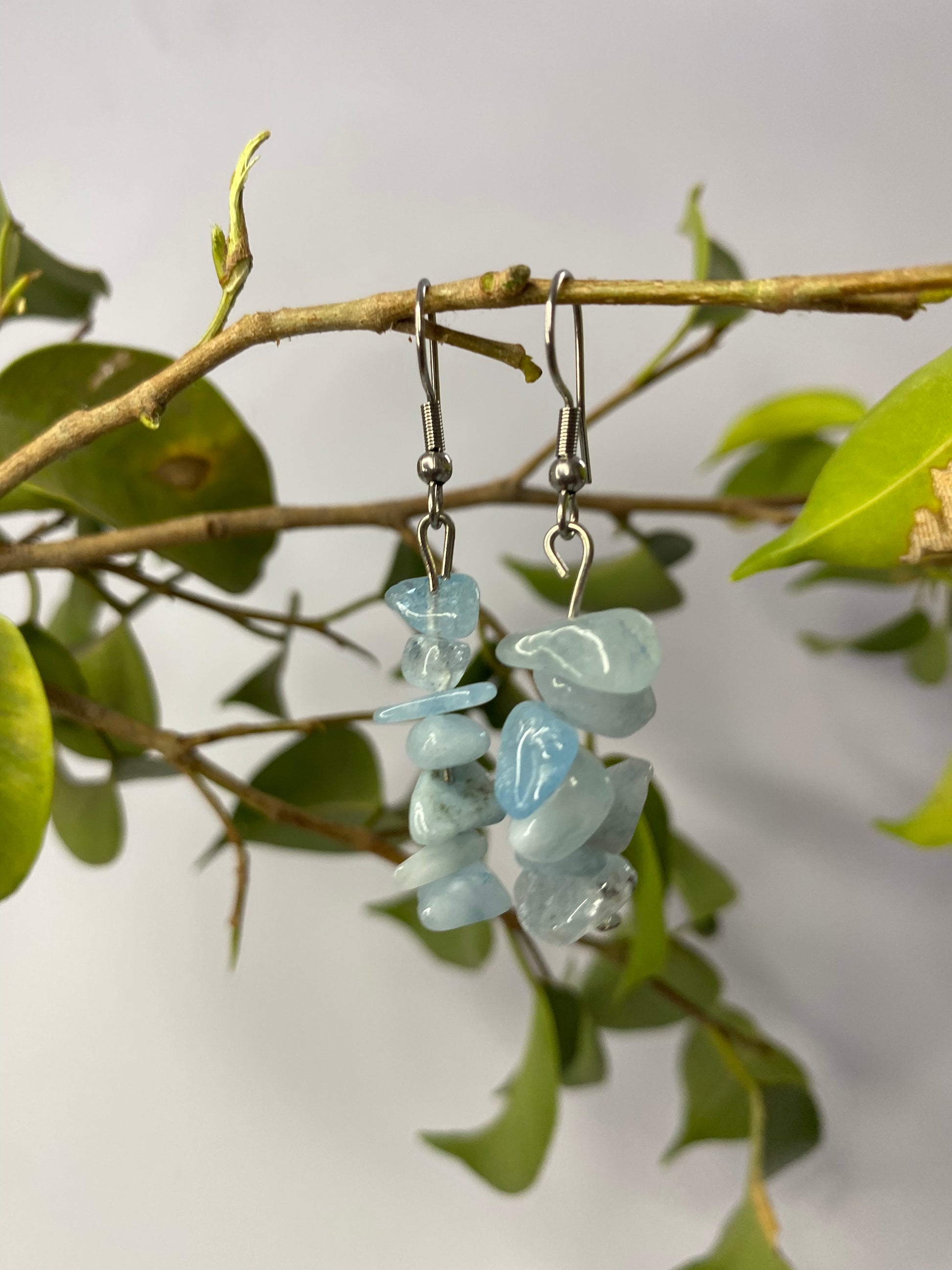 Stone Beaded Earrings - Sparkle Jewels