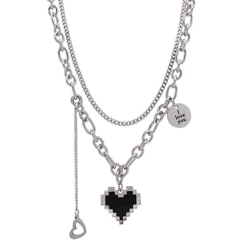 Pixel Mosaic Necklace - Sparkle Jewels